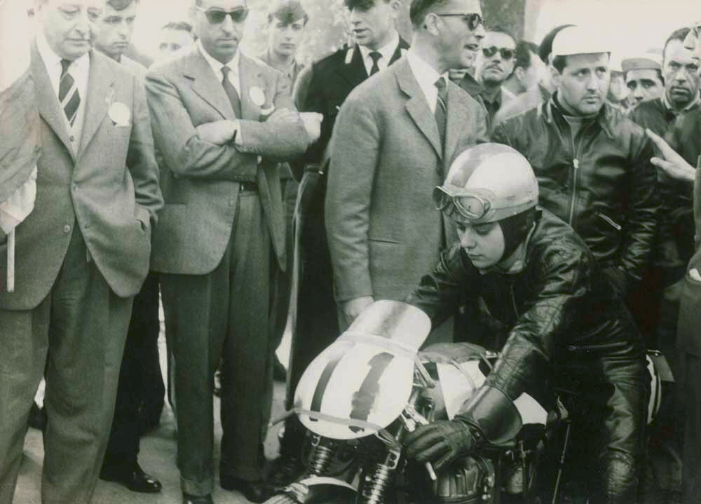 Italian MV Agusta Motorcycle Rider Poster 0000-4845