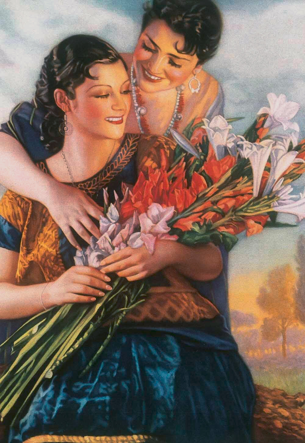 Mexico Senora Senorita Flower Poster 0000-4922