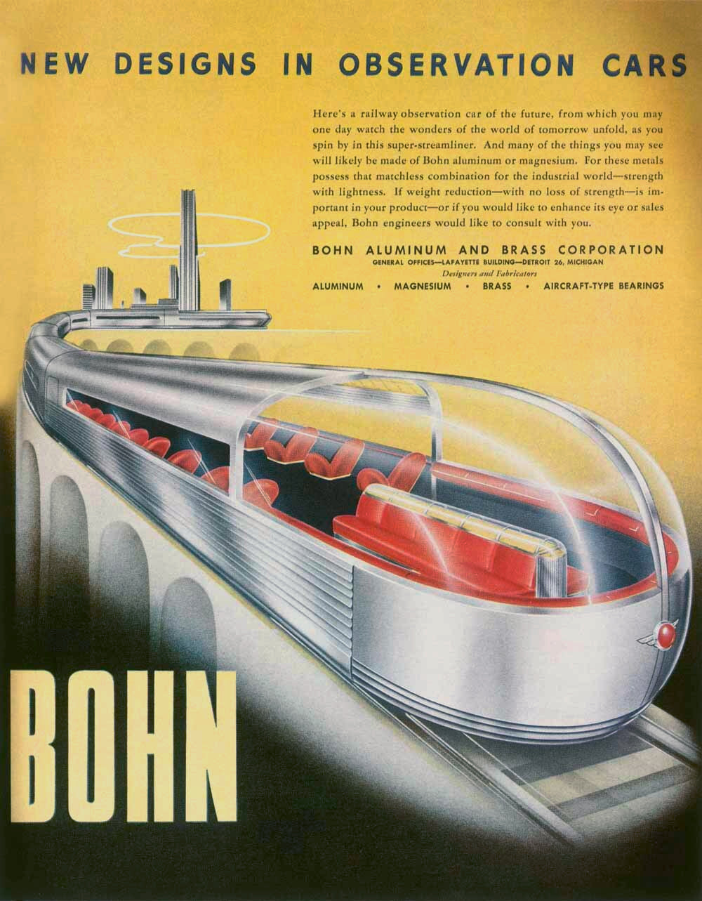 Bohn Railroad Train Observation Coach Poster 0000-4943