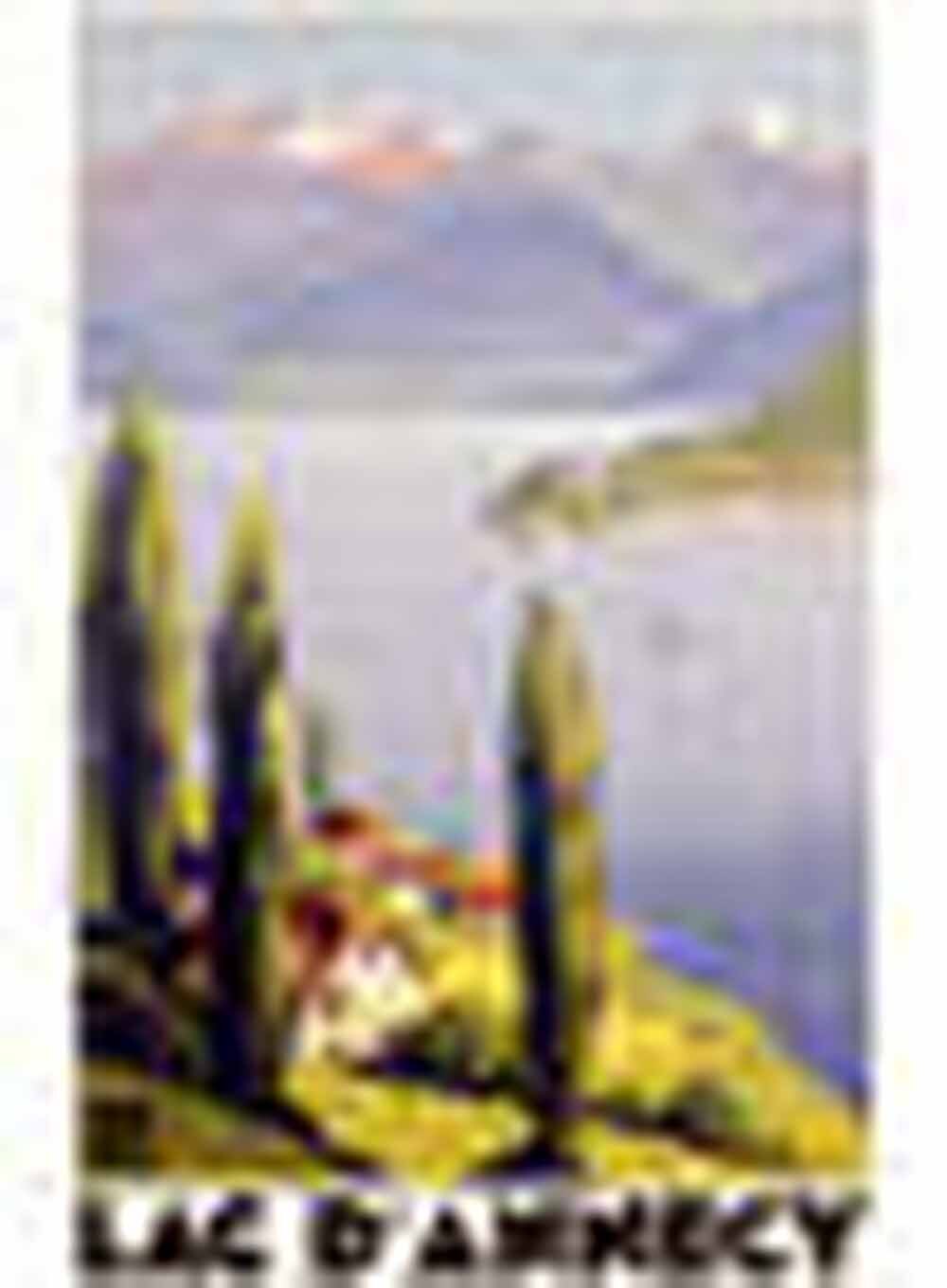 Rhone Alps Lake Annecy Travel Poster 0000-5804