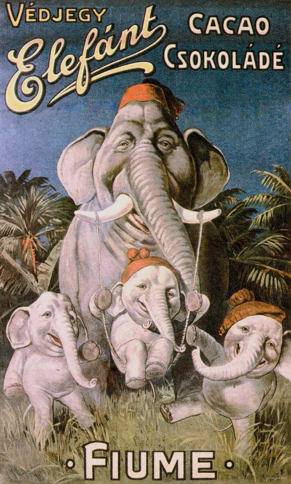 Elephant Chocolate Poster 0000-8057