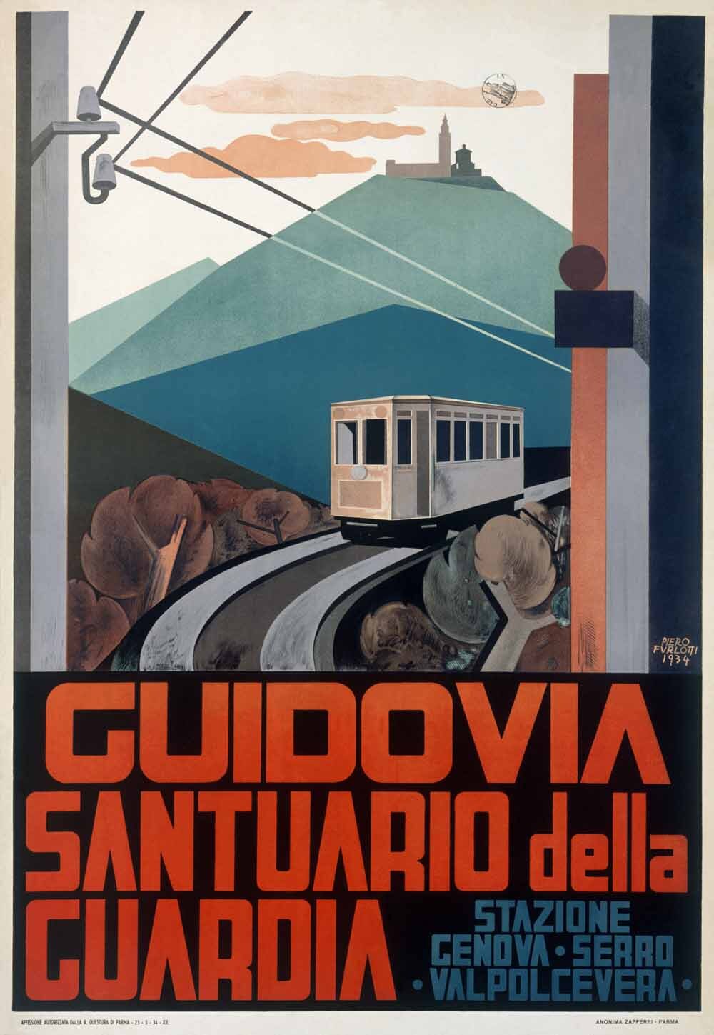 Guidovia Rail Car Travel Poster 0000-8207