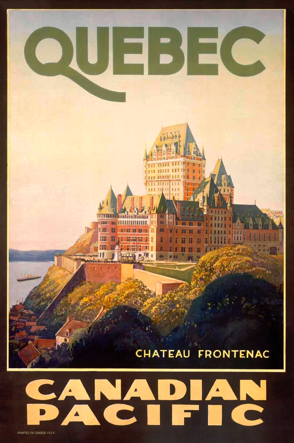 Canadian Pacific Quebec Travel Poster 0000-8339
