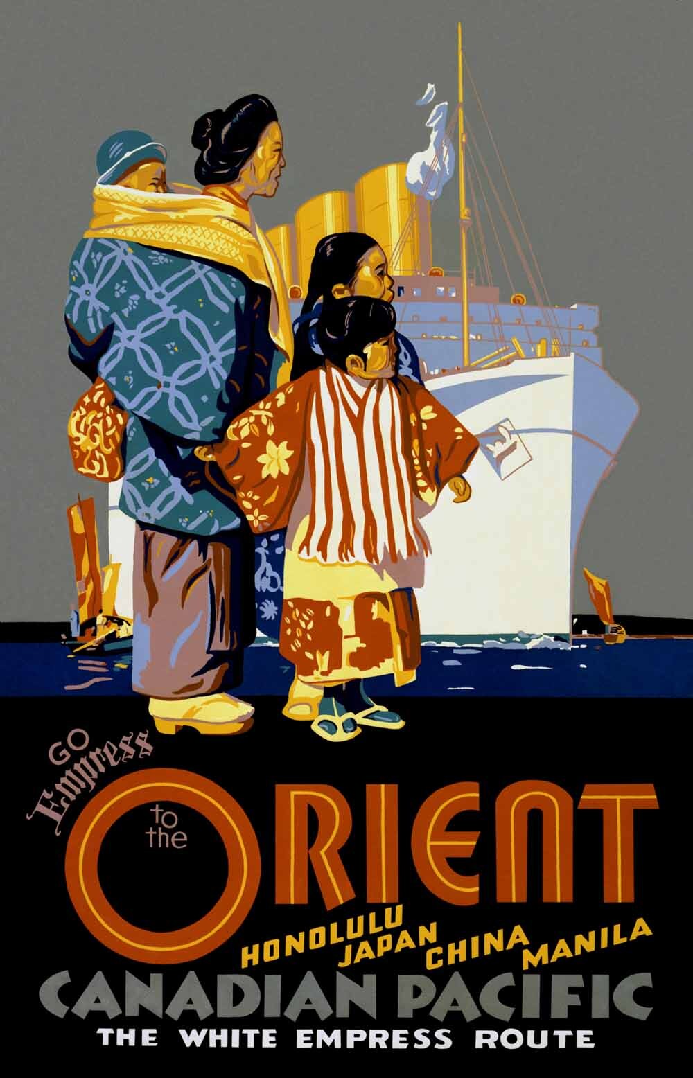 Canadian Pacific Empress Route Poster 0000-8743