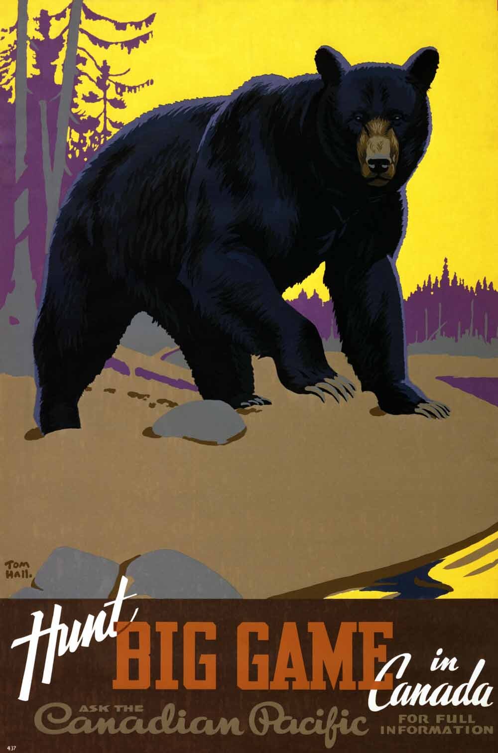 Canadian Pacific Hunt Big Game Poster 0000-8761