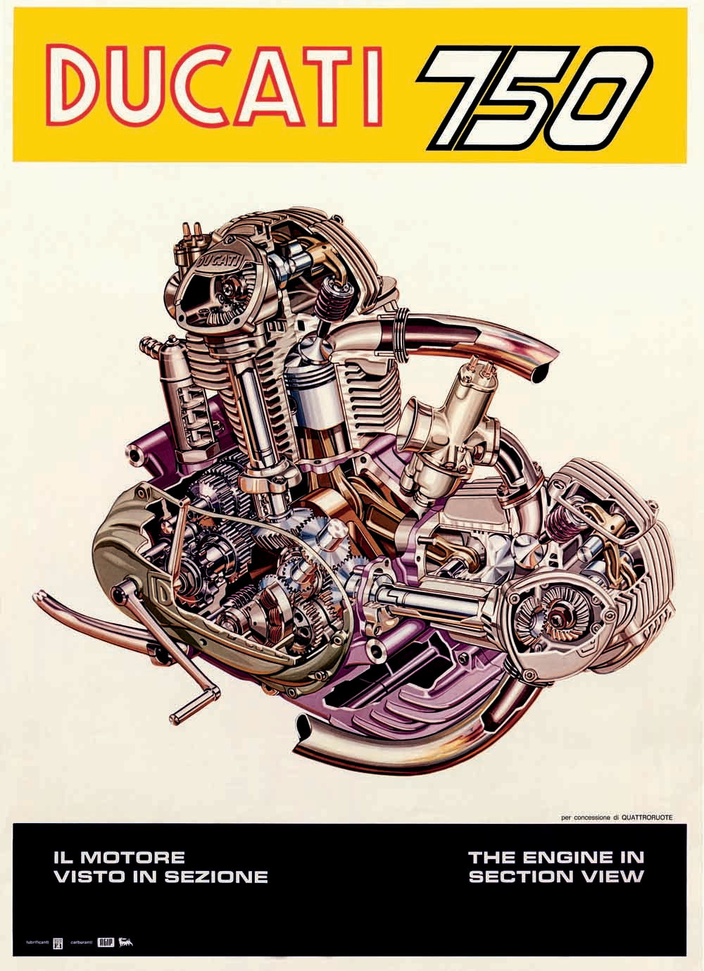 Ducati 750 Engine Drawing 0000-8778