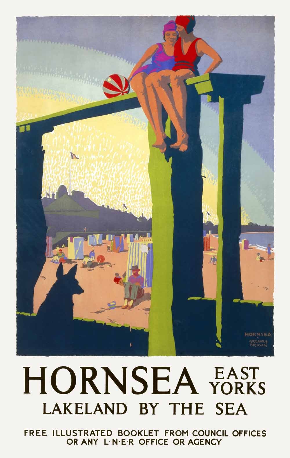Hornsea, LNER poster, c 1930. 0001-3161
