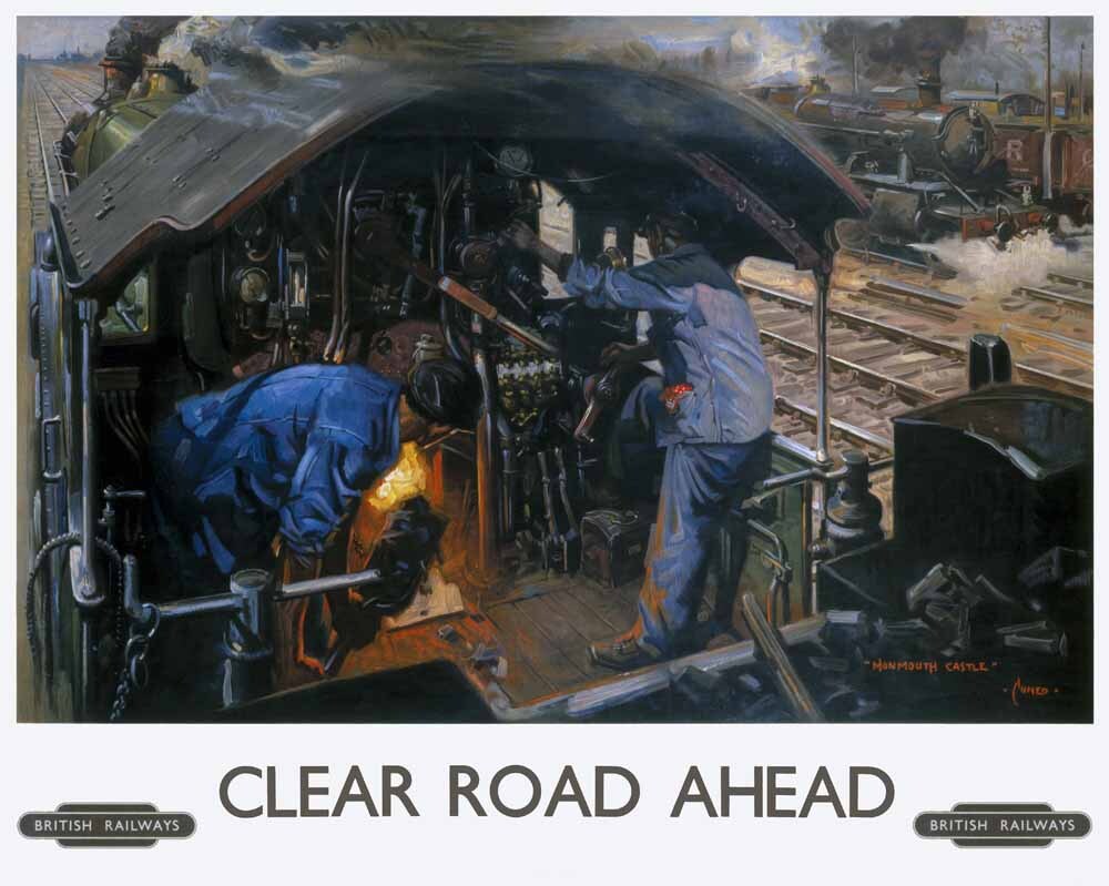 Clear Road Ahead, BR poster, 1950s. 0001-3239