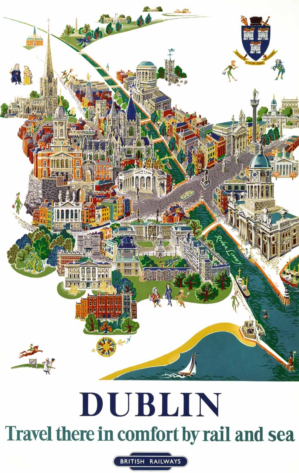 Dublin, BR poster, 1954. 0001-3265