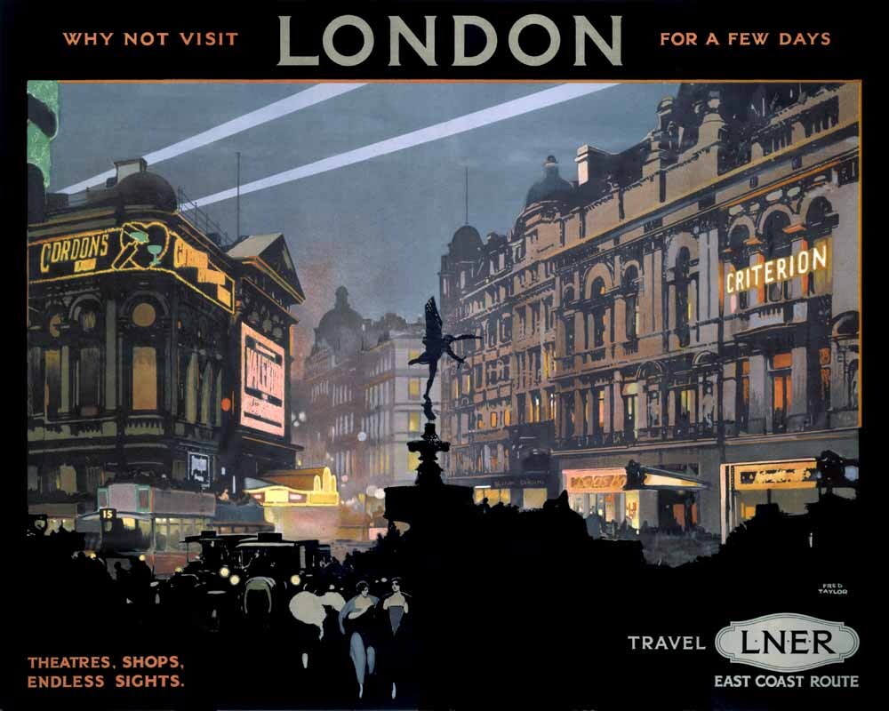 Piccadilly Circus, LNER poster, 1923-1947. 0001-3336