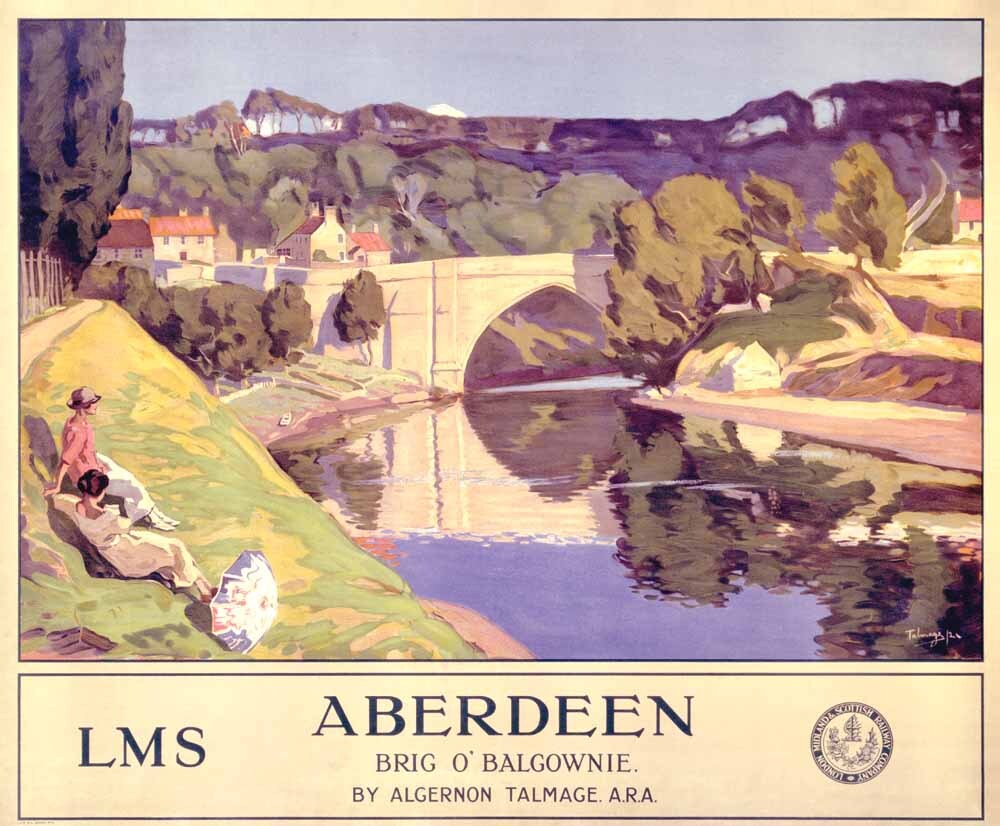 Aberdeen, LMS poster, 1924. 0001-3351
