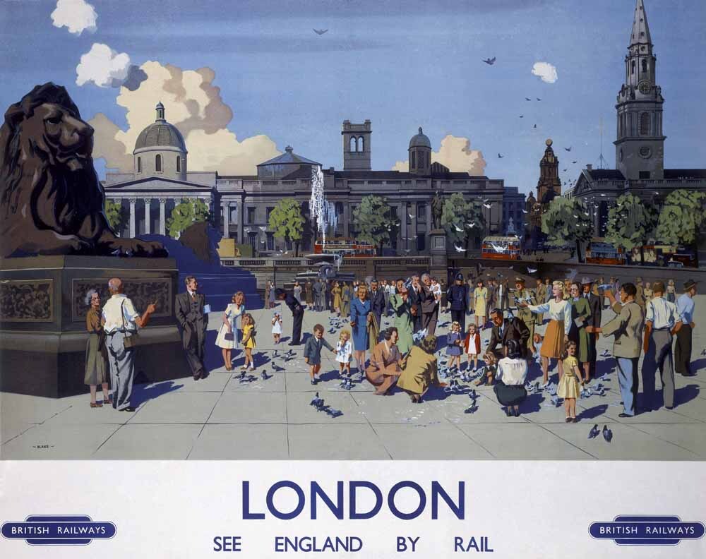 London, BR poster, 1950s. 0001-3356
