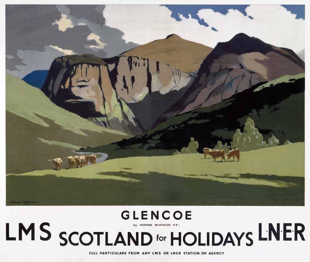Glencoe, LMS/LNER poster, 1923-1947. 0001-3357