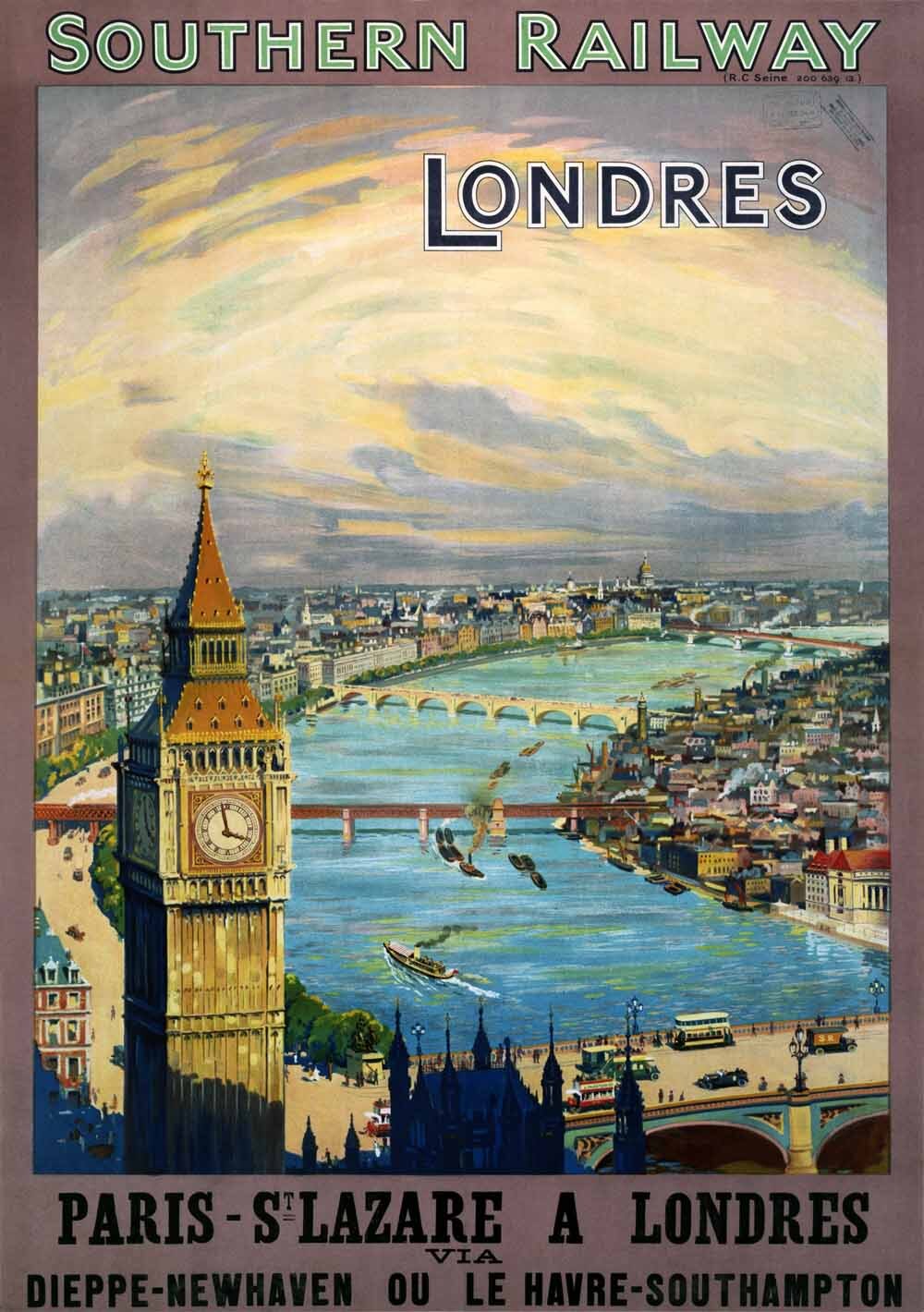 ‘Londres’, (London), SR poster, 1923-1947. 0001-3365