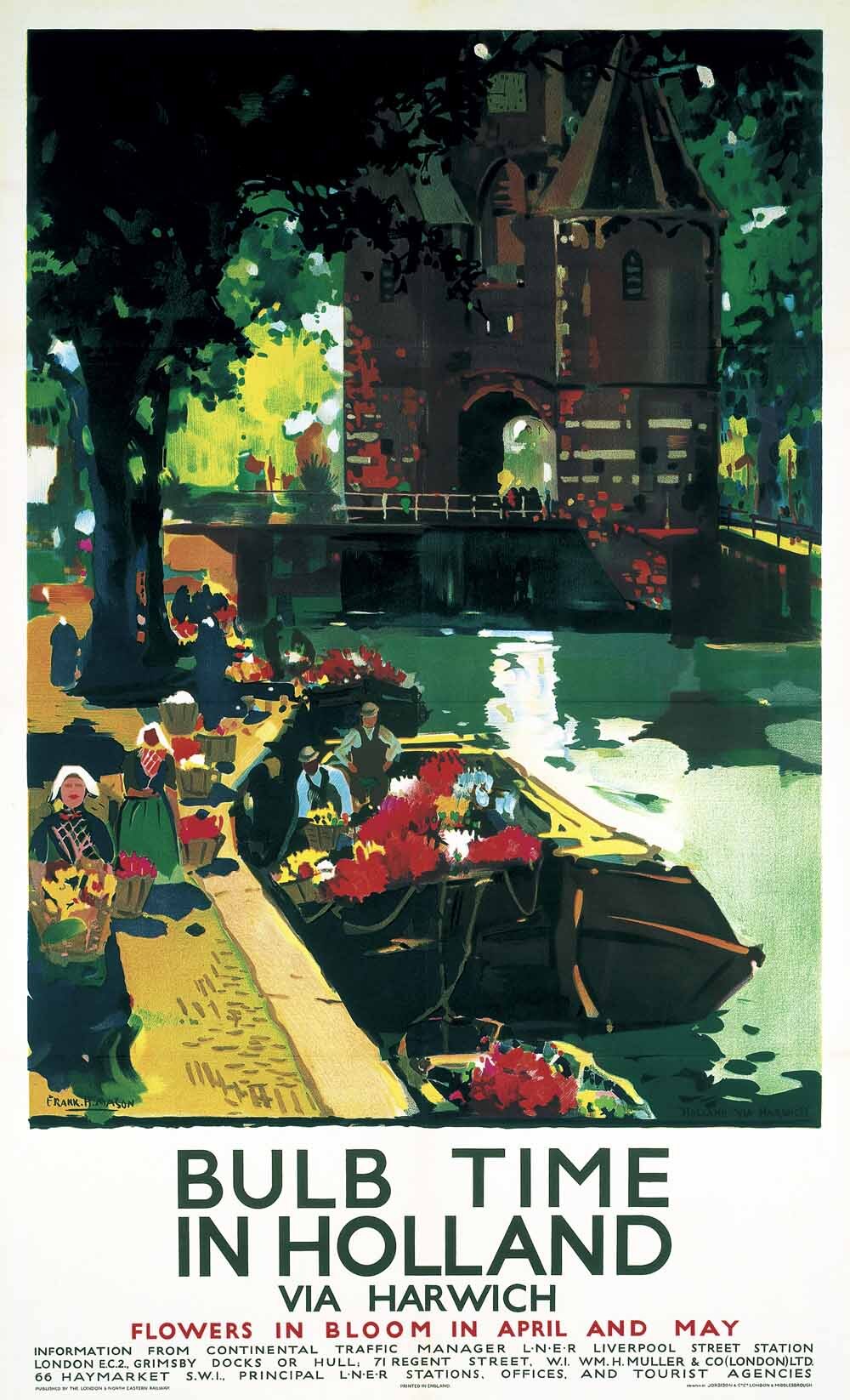 Bulb Time in Holland', LNER poster, c 1935. 0001-3383