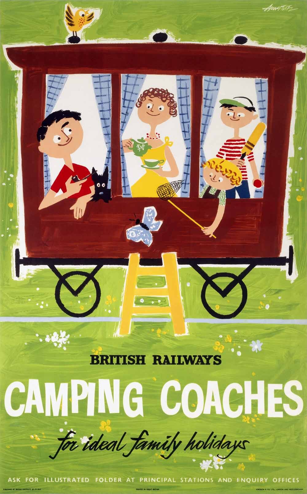 Camping Coaches for Ideal Family Holidays, c 1950s 0001-3567
