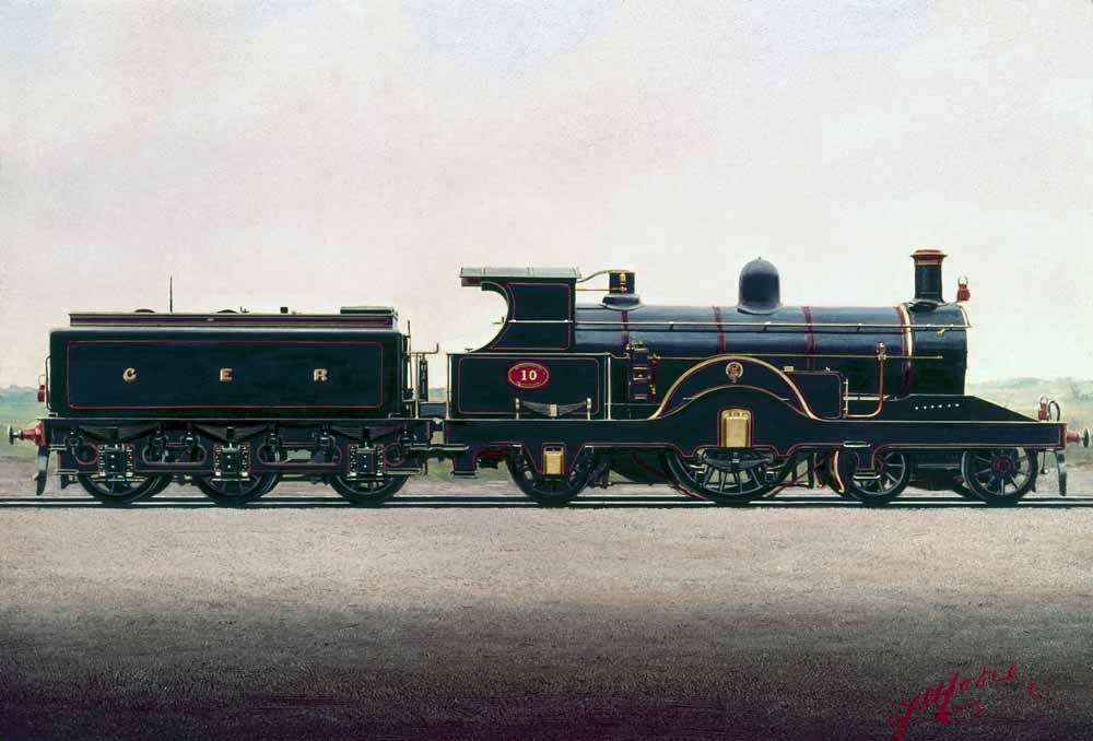 Great Eastern Railway 4-2-2 Locomotive No 10 0001-3625