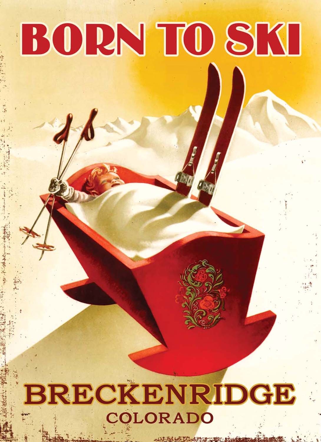 Vintage Downhill Ski Customizable 0003-3046