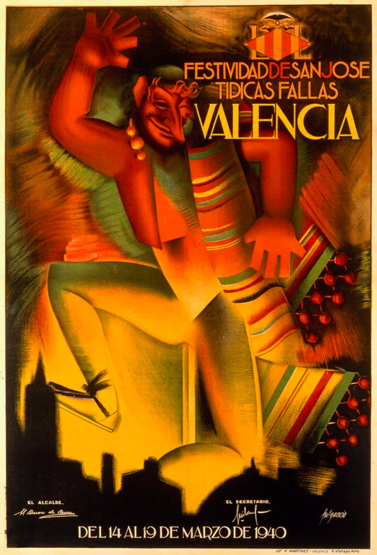 1940 Festividad de san Jose Ticas Fallas Valencia 0000-0042