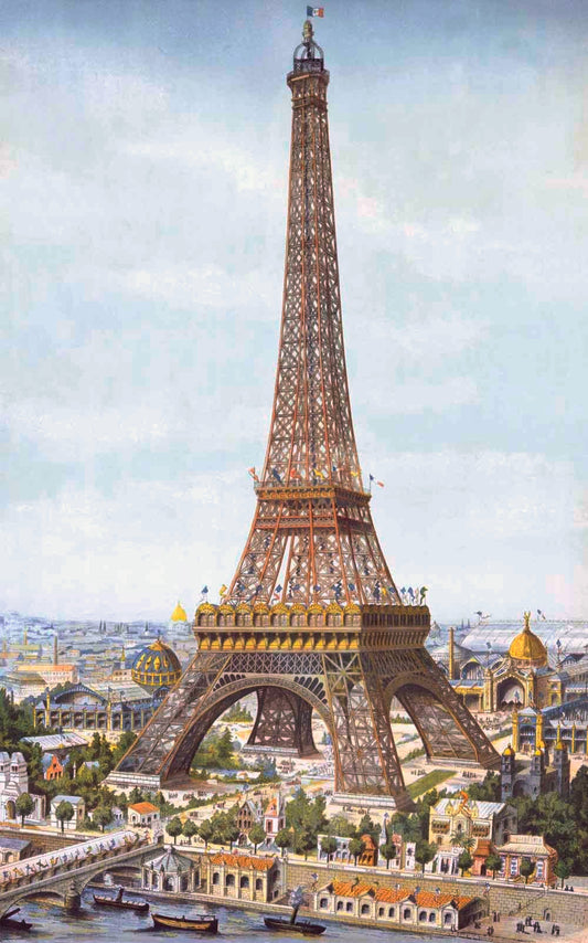1889 Paris Worlds Fair Eiffel Tower 0000-0162