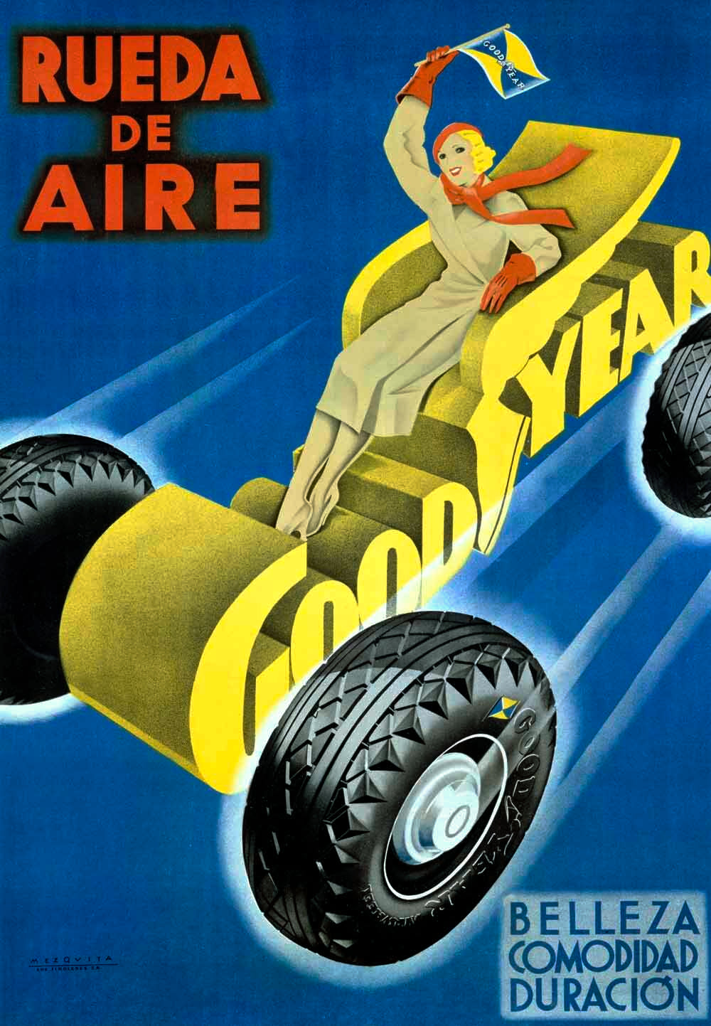 Ride on Air Goodyear Tire Poster 0000-0428