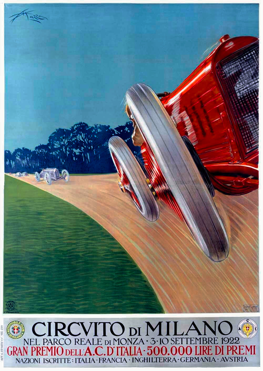 Milano Alfa Race Circuit Poster 0000-0439