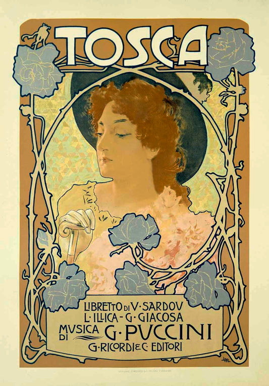 Nouveau Tosca Opera Poster 0000-0460