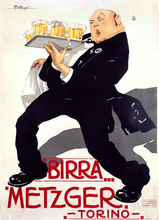 French Birra Metzger Beer Poster 0000-0498