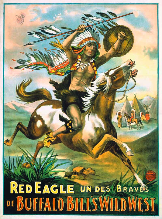 American Indian Red Eagle Poster 0000-0541