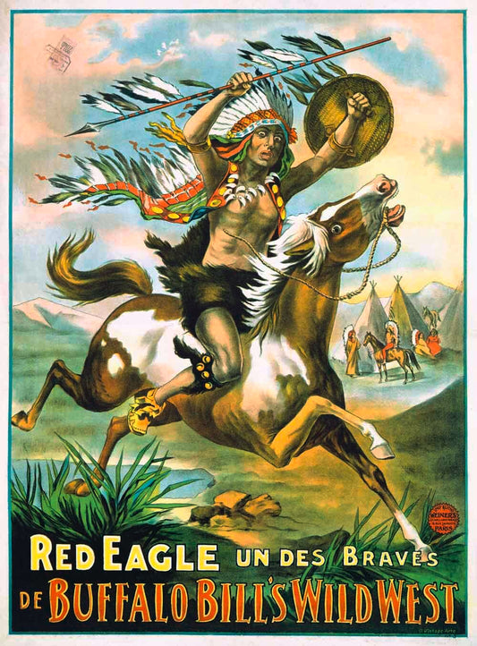 American Indian Red Eagle Poster 0000-0541