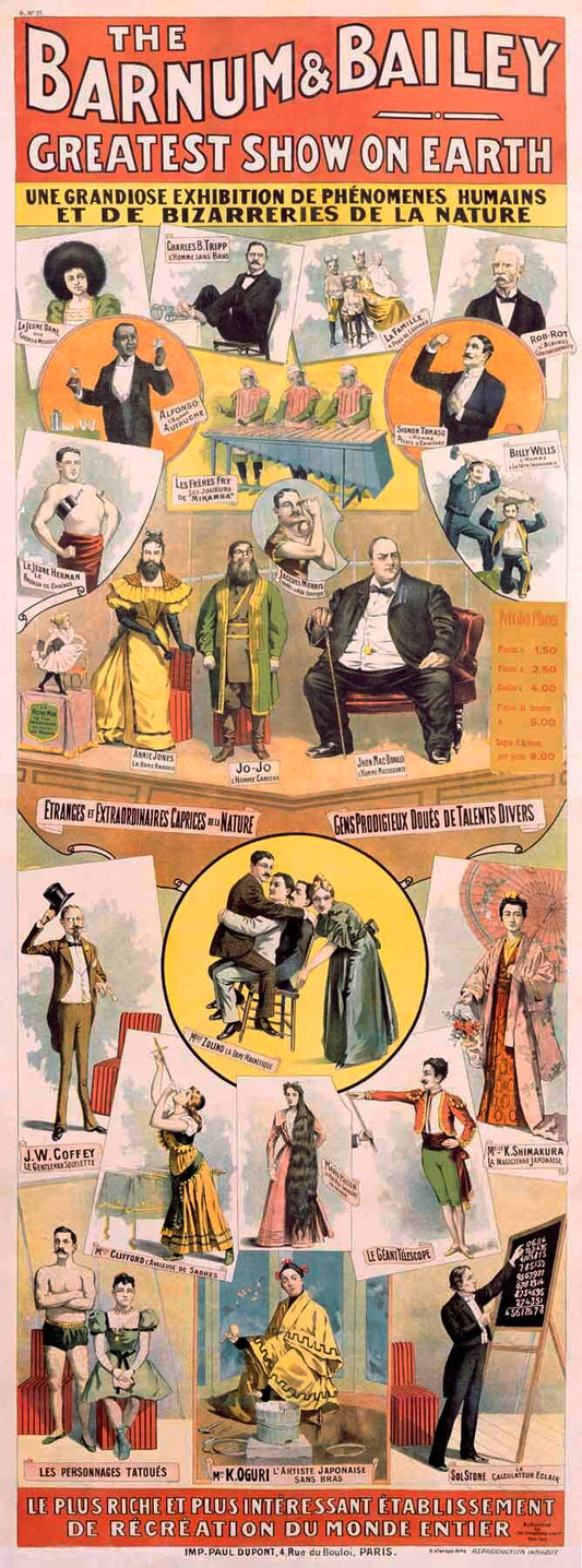 Barnum and Bailey Bizzare Circus Poster 0000-0545