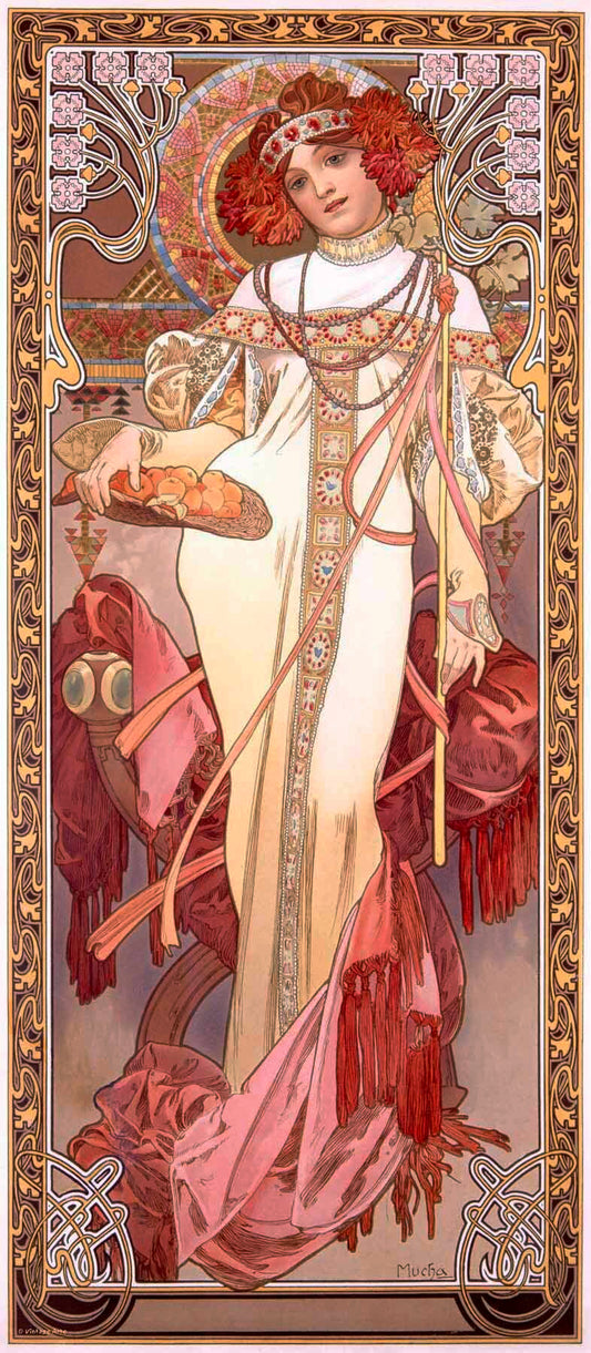 Mucha Nouveau Fall Season Poster 0000-0579