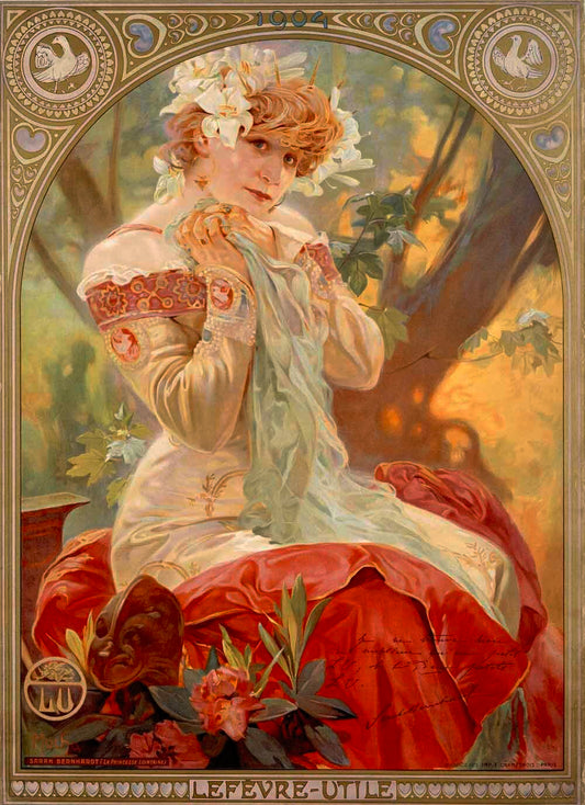 Mucha Nouveau Bernhard Biscuit Poster 0000-0580