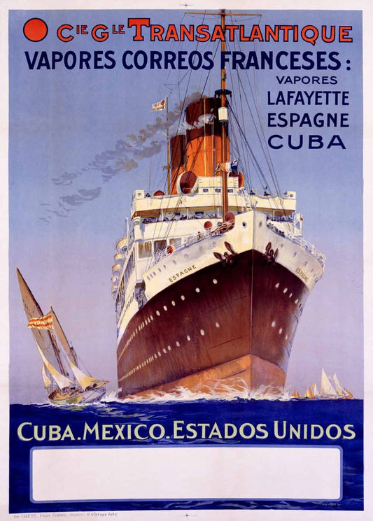 CG Transatlantique Ocean Line Mexico 0000-0615