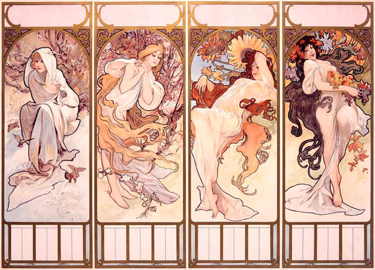 Mucha Four Seasons Poster 0000-0657