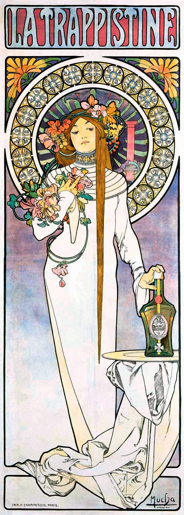 Mucha Nouveau La Trappistine Poster 0000-0658