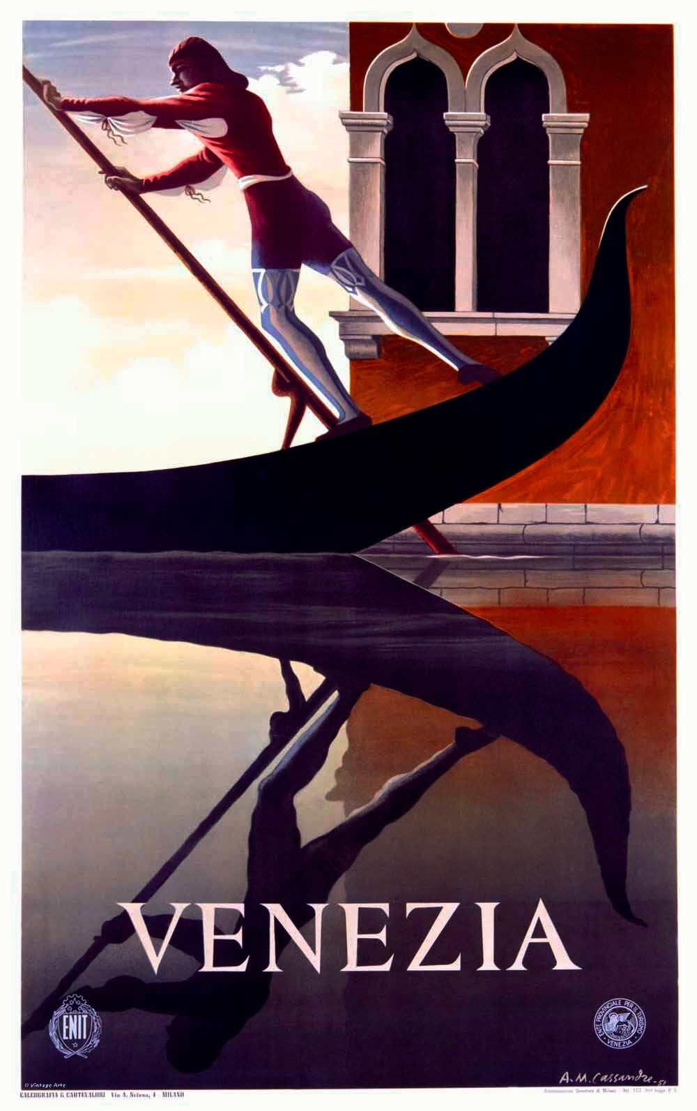 Venezia Italian Gondola Poster 0000-0703