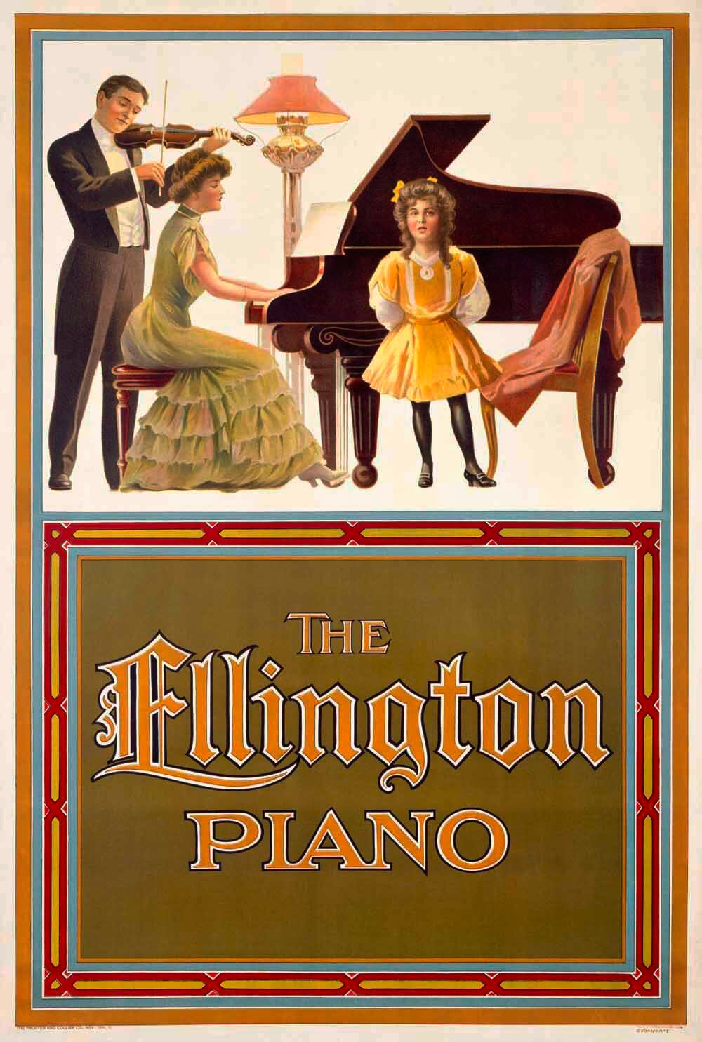 Ellington Keyboard Piano Poster 0000-0765