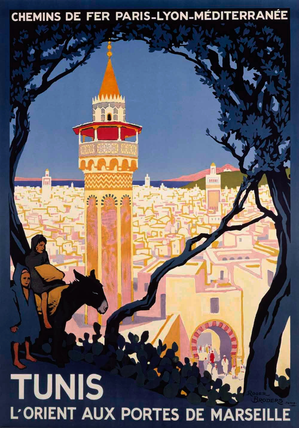 PLM Tunisia Africa Railway Poster 0000-0792