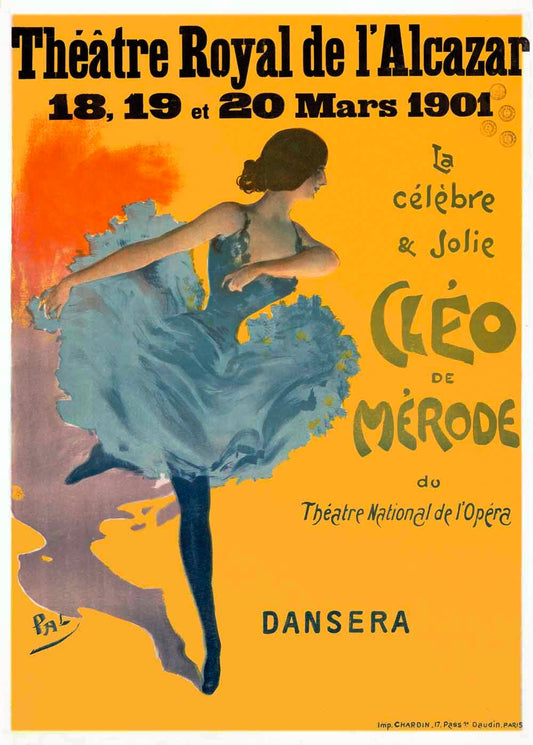 Austrian Cleo de Merode Ballerina Poster 0000-0843