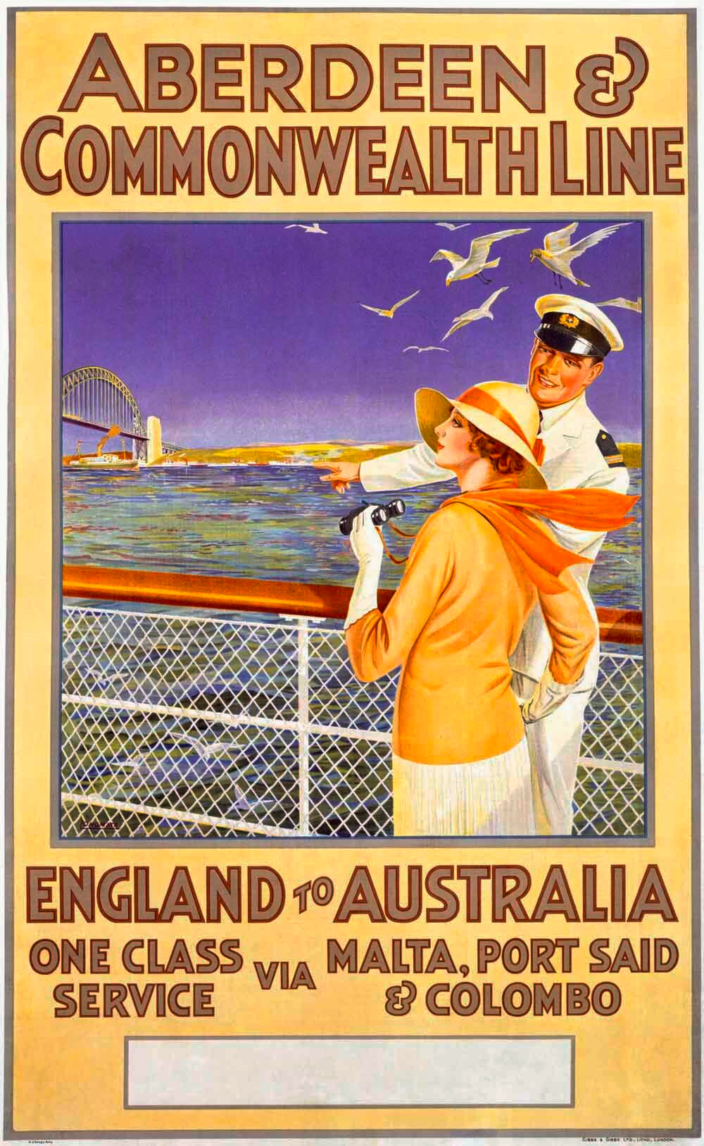 Aberdeen Commonwealth Oceanline Poster 0000-0907