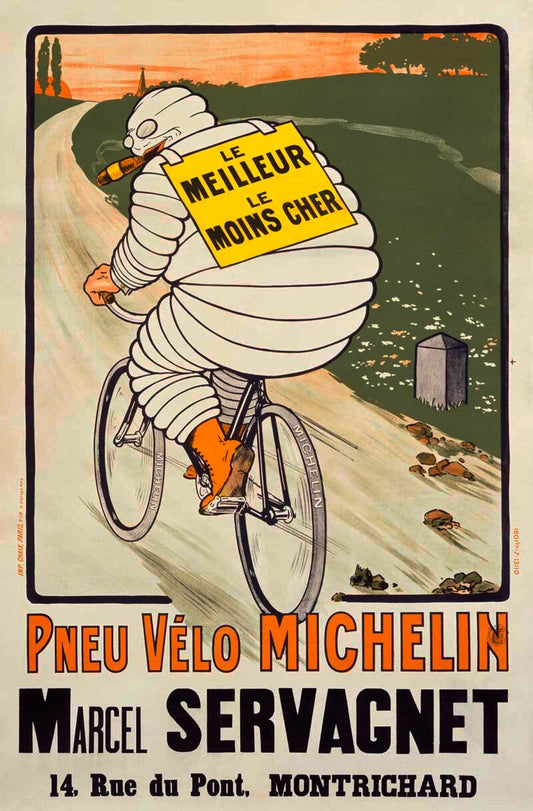 Bibendum Michelin Tire Man Poster	 0000-0923