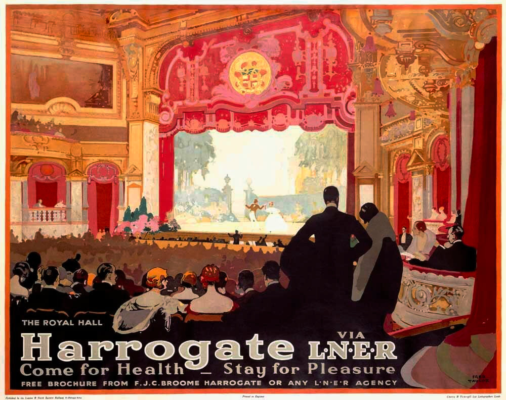 LNER Railway Harrogate Theater Poster 0000-0939