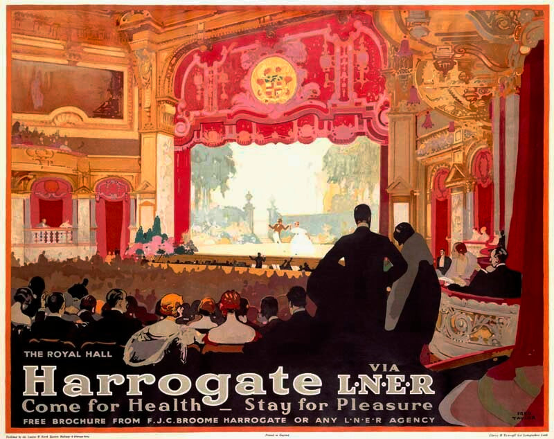 LNER Railway Harrogate Theater Poster	 0000-0939