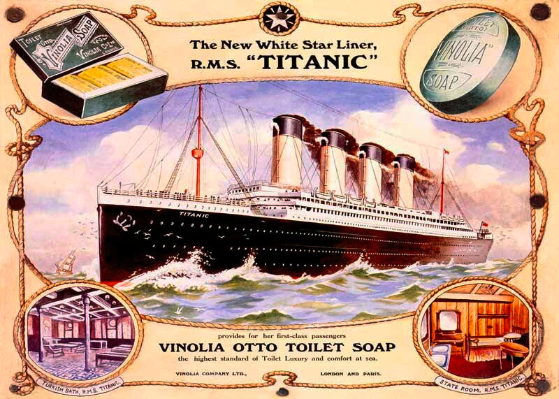 Vinolia Titanic Bath Soap Poster 0000-0952
