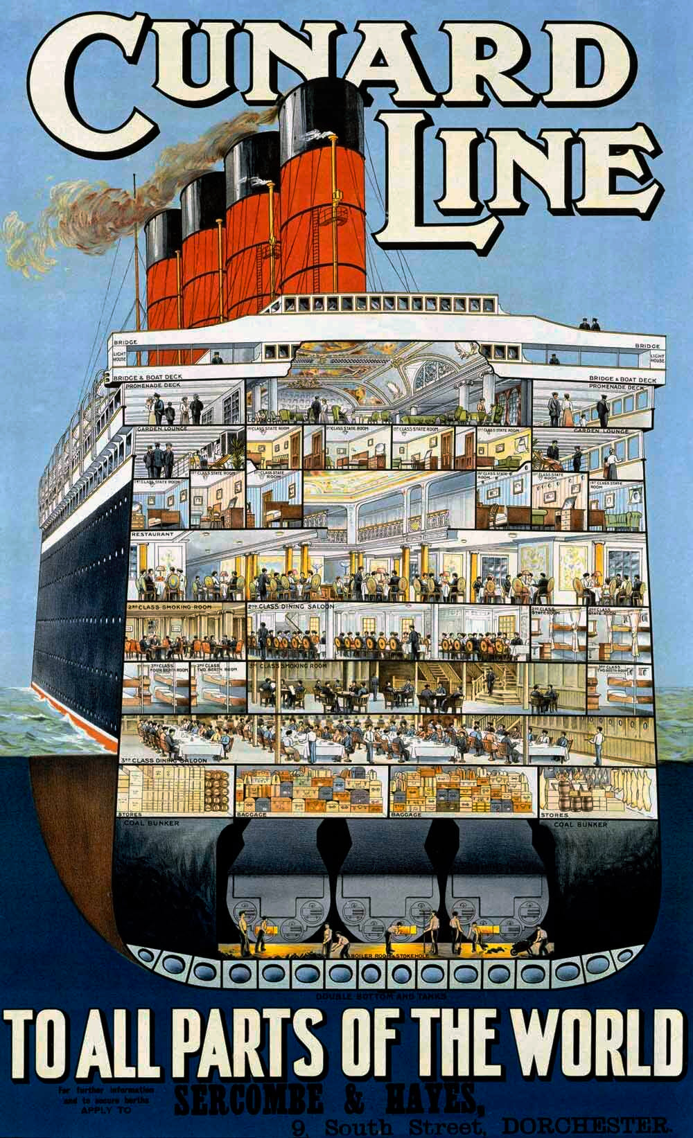 Cunard Line To All Parts of the World 0000-0956