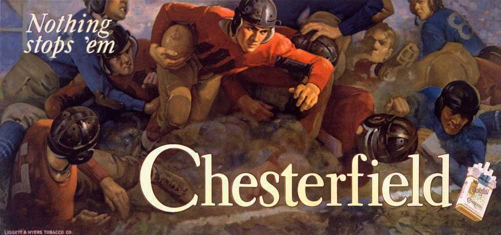 Chesterfield Cigarettes  Nothing Stops 'Em! 0000-1088