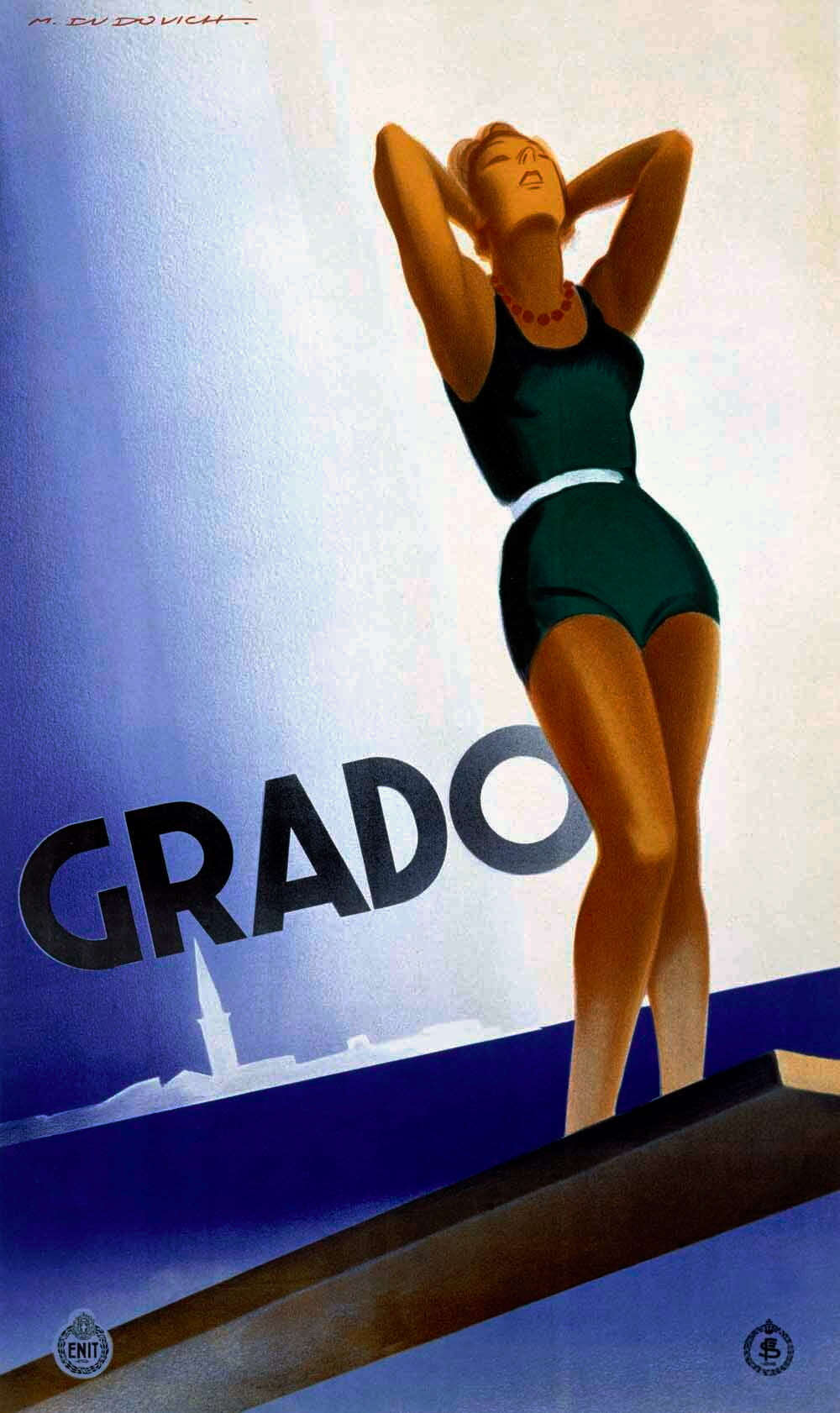 Grado Swim and Diving Wear Poster 0000-1096