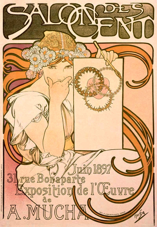 Mucha Salon des Cent Art Expo Poster 0000-1104