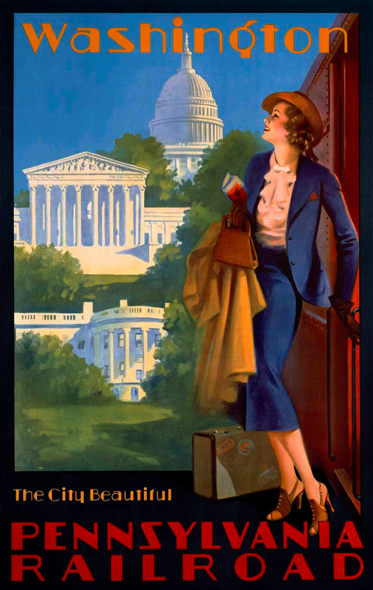 Pennsylvania Railroad Washington DC Poster 0000-1114